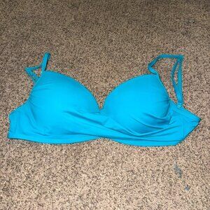 Dark Aqua/teal padded underwire bikini top SKYE size small